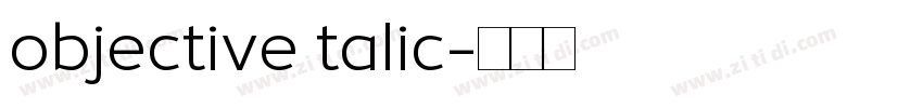 objective talic字体转换